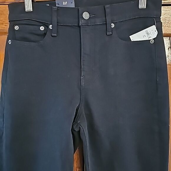 GAP Classic Straight Mid-Rise Denim, Black, Size 6 Tall, NWT - Picture 6 of 13